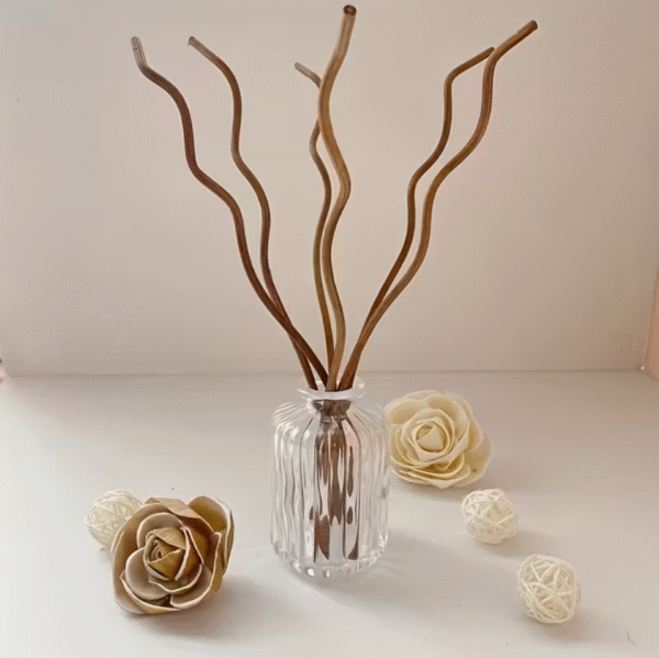 60pcs Mixed Colors 28cm Long Wavy Reed Diffuser Sticks