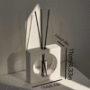 Modern Geometric Scent Diffuser with Black Reeds