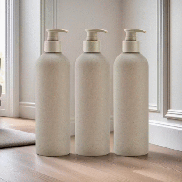 3 pcs 500ml Wheat Straw Plastic Dispensing Bottles